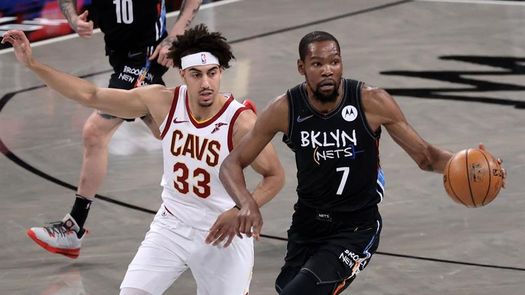 123-109. Ange los Cavaliers, Durant e Irving evitan sorpresas y los Nets aseguran el segundo puesto