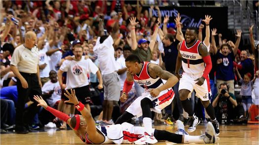 103-101. Sin Wall, pero con Porter y Pierce, Wizards ganan y toman ventaja