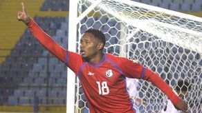 Panamá. Héctor Ríos #18 celebra el 1-0 parcial.&nbsp;