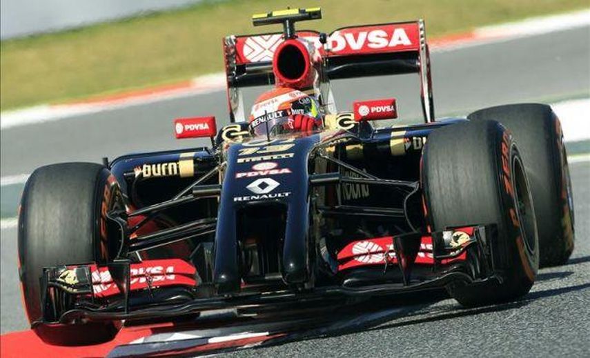 El venezolano Maldonado (Lotus), el más rápido en la segunda sesión de entrenamientos en Montmeló