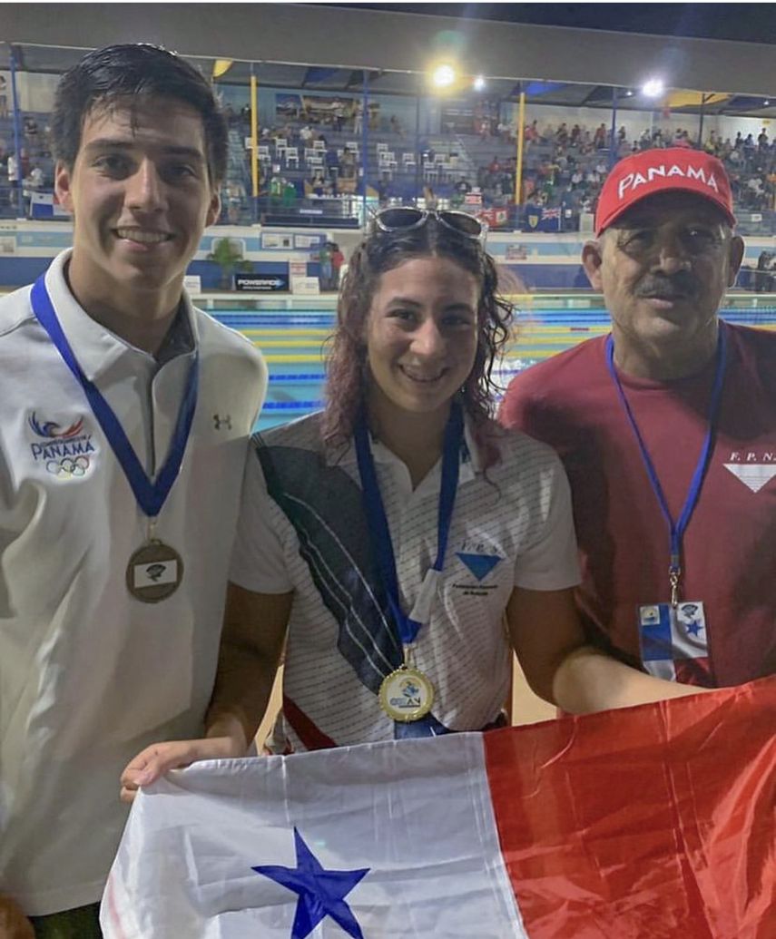 Emily Santos y Tyler Christianson en el CCCAN Barbados 2022