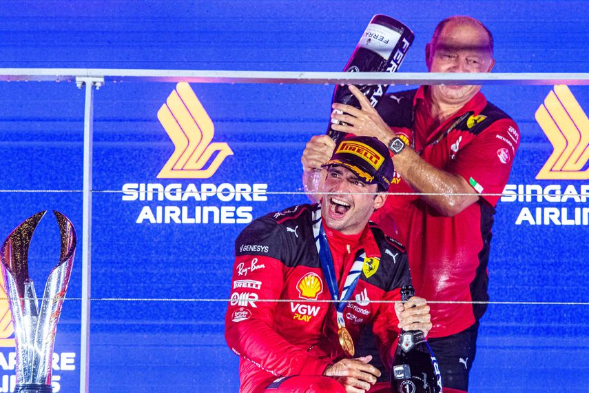 Carlos Sainz Jr gana el GP de Singapur