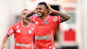 Quintero celebra su primer gol con el Cienciano.&nbsp;