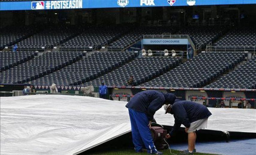 Aplazan por lluvia el tercer partido la Serie de Campeonato de la Liga Americana de MLB