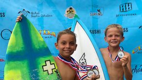Olas perfectas en evento Infantil y Juvenil de Surf en Santa Catalina