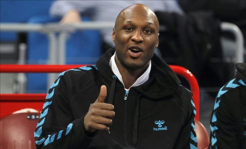 Lamar Odon reaparece en público junto a su cuñado Kanye West