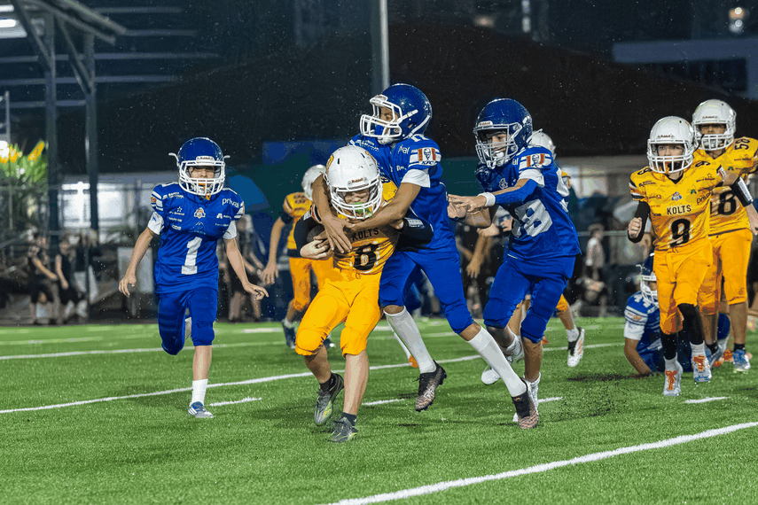 Dragons y Mighty Eagles dominaron la segunda semana de la KFL Mini Contact