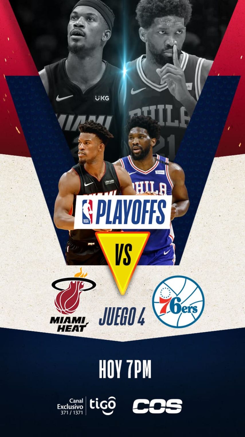 Los 76ers se enfrentan esta noche al Heat en el Juego 3 de la serie de semifinales del Este