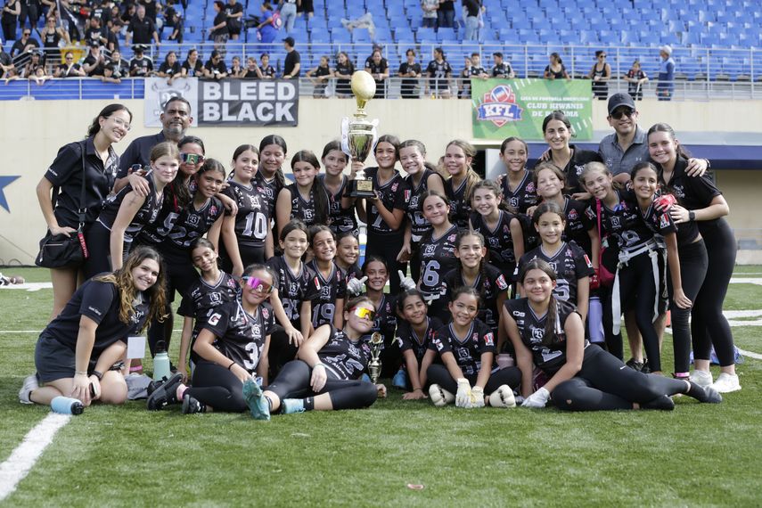 Raiders campeonas de la Kiwanis Football League U13 Flag