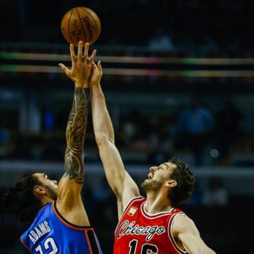 Pau Gasol salvó la victoria de los Bulls ante los Thunder; pierden Marc, Rubio e Ibaka