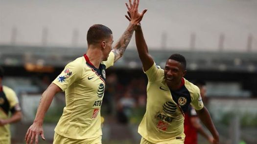 América golea al Atlas con goles del argentino Rodríguez y el colombiano Uribe