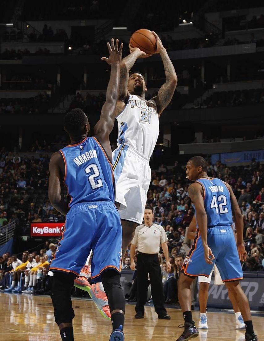 107-100. Chandler define con triple el triunfo de Nuggets; Ibaka, doble-doble