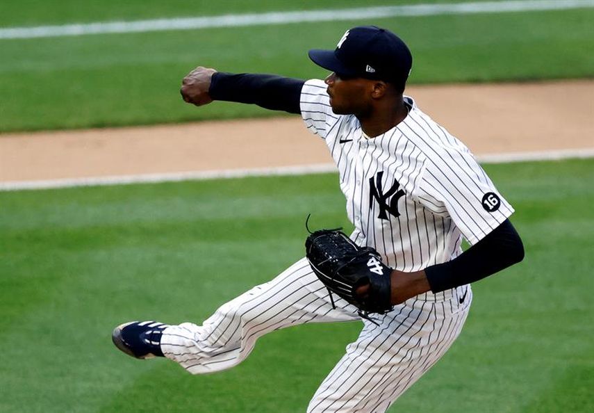 2-0. El dominicano Germán, intocable; Urshela y Judge ponen bate oportuno