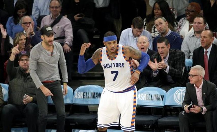 108-91. Anthony y Porzingis mantienen ganadores a los Knicks