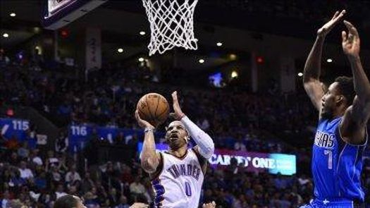 131-135. Ellis y Mavericks superan a Thunder y el triple-doble de Westbrook