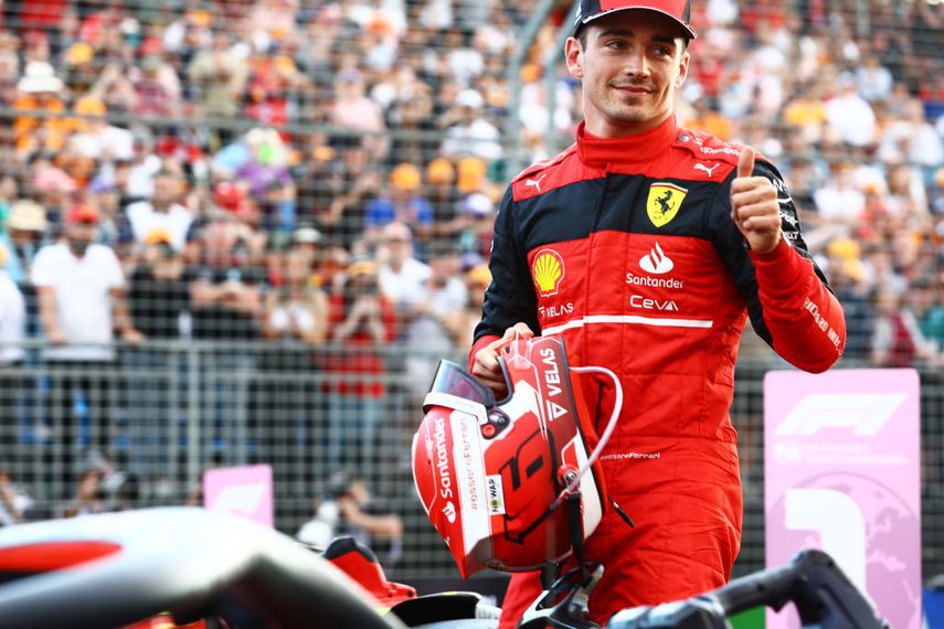Charles Leclerc saldrá primero este domingo en el Gran Premio de Australia de la Fórmula 1