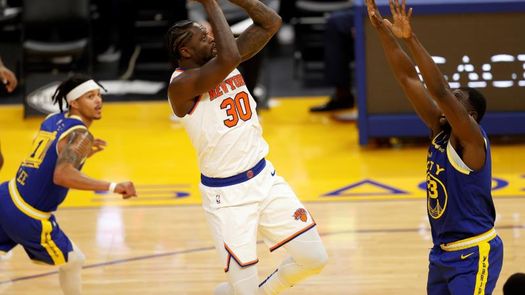 104-119. Los Warriors de Barrett y Randle pueden con los 30 puntos de Curry con Knicks