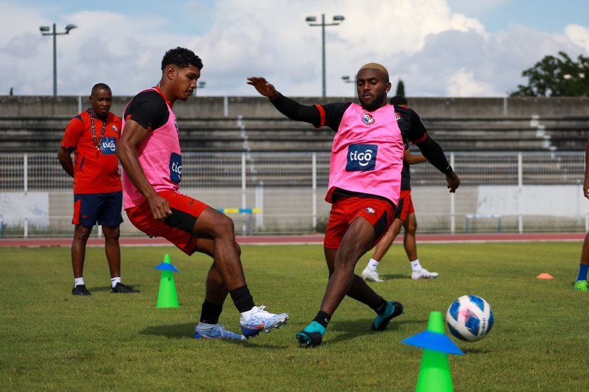 Panamá entrenando en el Achille Ricard.&nbsp;
