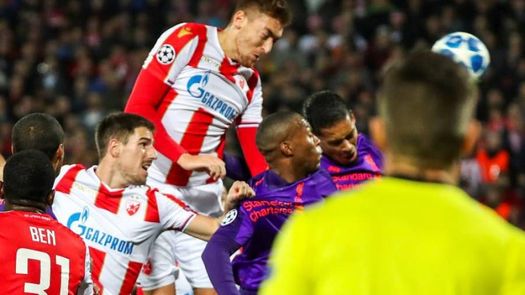 2-0. El Liverpool se estrella en Belgrado y se complica el pase a octavos