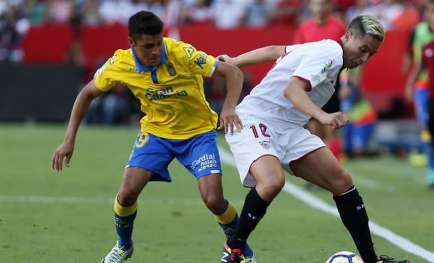 Ben Yedder y Vietto, delantera del Sevilla; Fekir y Cornet, la del Lyon