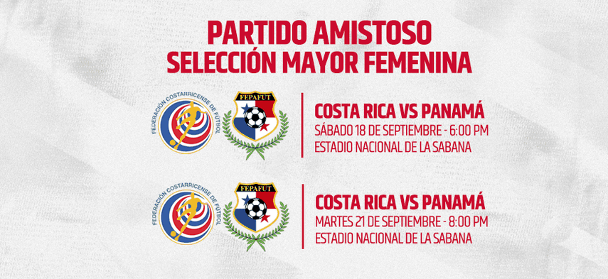 Panamá femenino visitará a Costa Rica