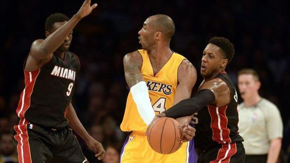 75-78. Chalmers y Heat, sin Wade, fueron mejores que Lakers, con Bryant