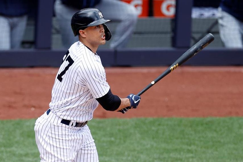 5-3. Stanton pega dos jonrones en el triunfo de los Yanquis sobre los Indios