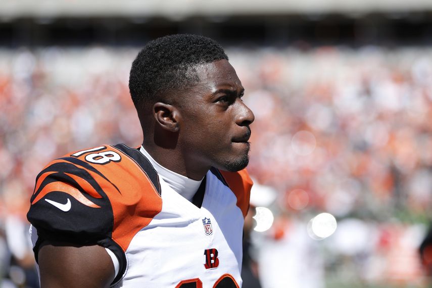 Green sale lesionado del entrenamiento de los Bengals