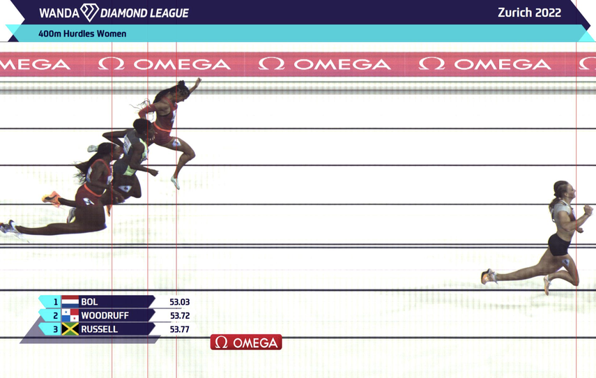 Gianna Woodruff fue segunda en la Diamond League