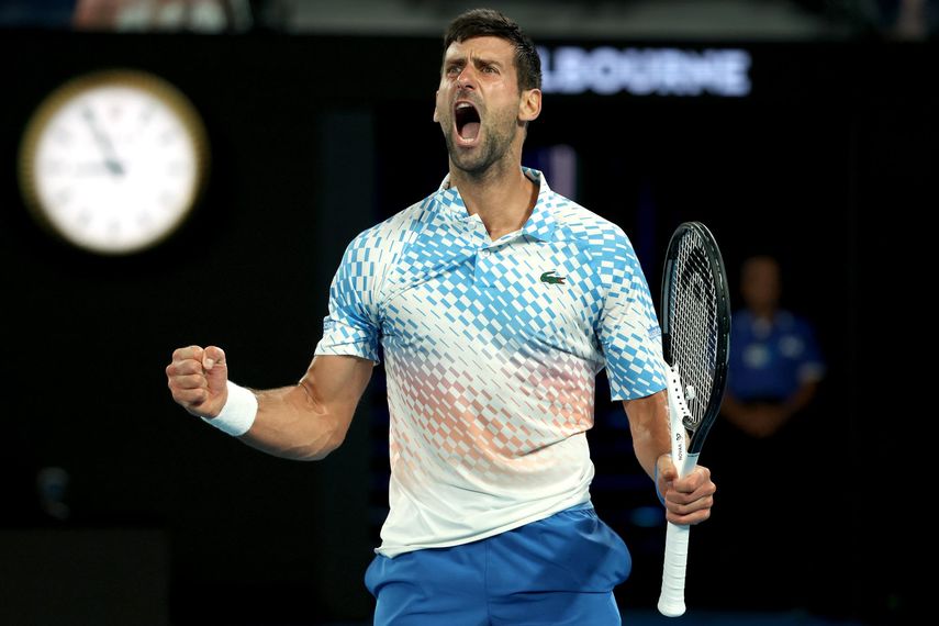 Djokovic arrasa a Rublev y está en semifinales