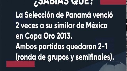 Sabías Que - Panamá en Copa Oro 2013