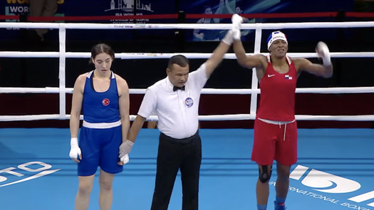 La boxeadora panameña Atheyna Bylon aseguró medalla en el Mundial Femenino de Boxeo Estambul 2022 tras vencer en cuartos de final a la turca, Busra Isildar&nbsp;