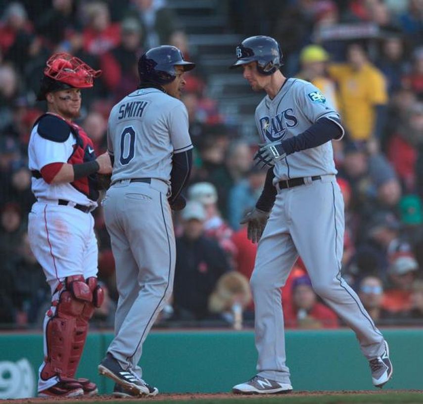 1-0. Matt Duffy anota la carrera del triunfo por blanqueada de Rays