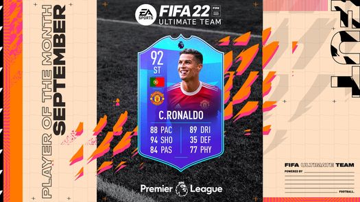 Cristiano Ronaldo, mejor jugador de la Premier en septiembre