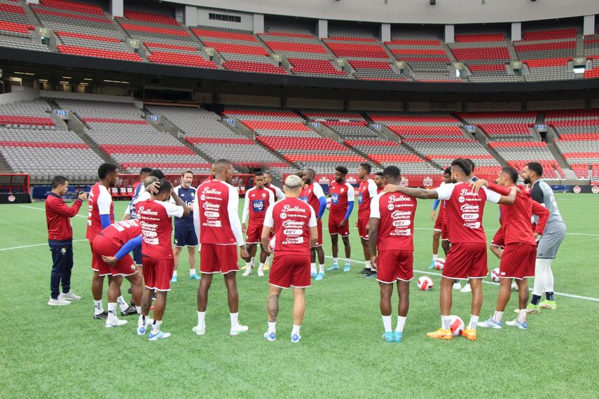 Panamá aprovechó para entrenar en el BC Place.&nbsp;