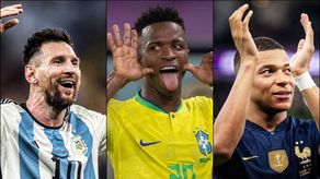 Messi, Vinícius y Mbappé.&nbsp;