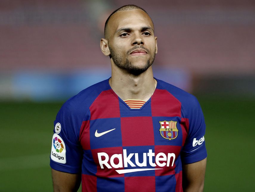 Braithwaite, la gran novedad en el entrenamiento del Barcelona