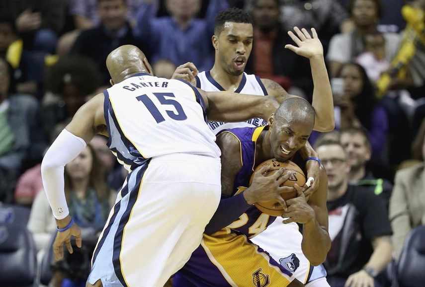 107-102. Conley encabezó el ataque ganador de los Grizzlies; Bryant peor marca NBA