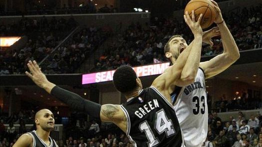 Marc se volvió a crecer ante los Spurs; Pau y Mirotic terminan el año con derrota
