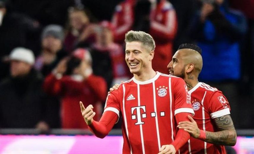 El Bayern gana con doblete de Lewandowski y aumenta su ventaja sobre el Leipzig