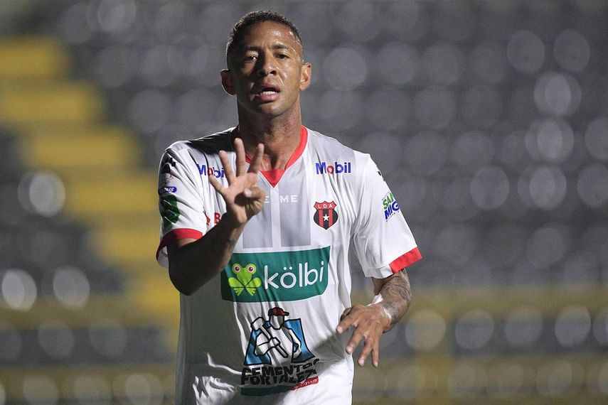 Gabriel Torres anotó 5 goles en 13 partidos con Alajuelense en 2021.&nbsp;