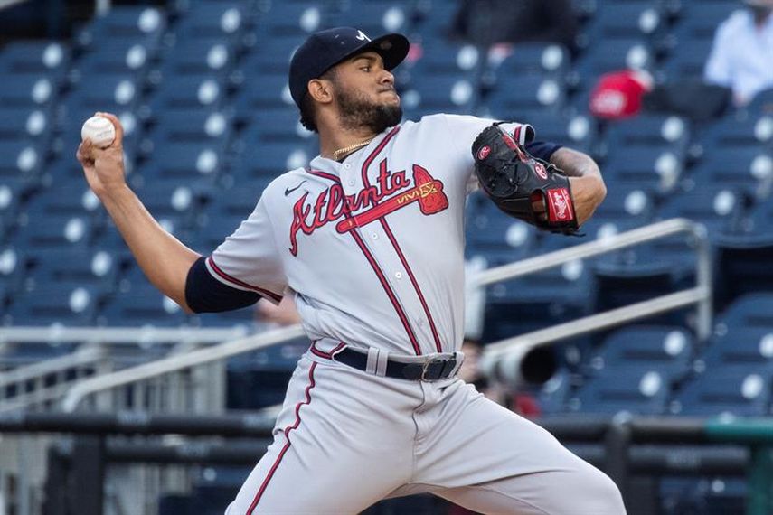 6-1. El dominicano Ynoa logra grand slam para los Bravos y domina con su serpentina a los Nacionales
