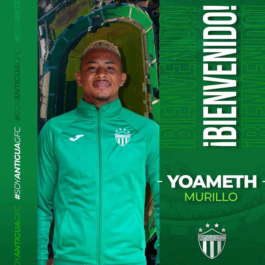 Yoameth Murillo con la piel del Antigua GFC.&nbsp;