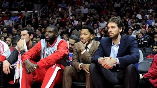 Pau Gasol, ligeramente lesionado, fue baja con los Bulls ante los Clippers