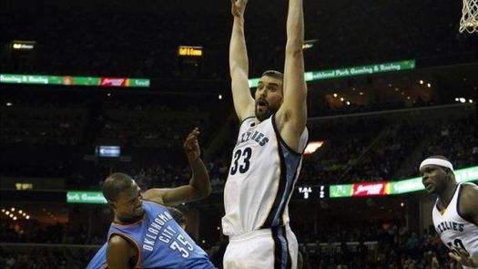 Marc Gasol ganó el duelo a Ibaka y los Grizzlies vencen a los Thunder