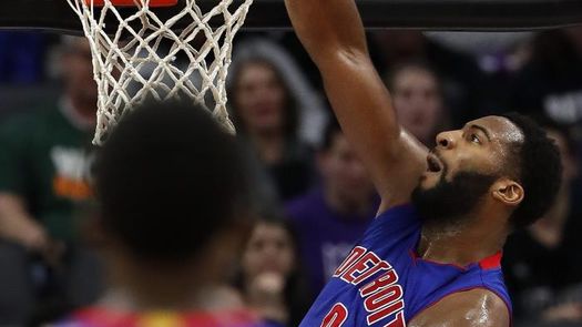 128-123. Drummond, con doble-doble, lidera victoria de Pistons