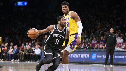 Nets con Kyrie Irving vencen a los Lakers sin LeBron