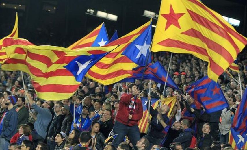 Se repartirán 30.000 banderas independentistas en Camp Nou para Barça-Celtic