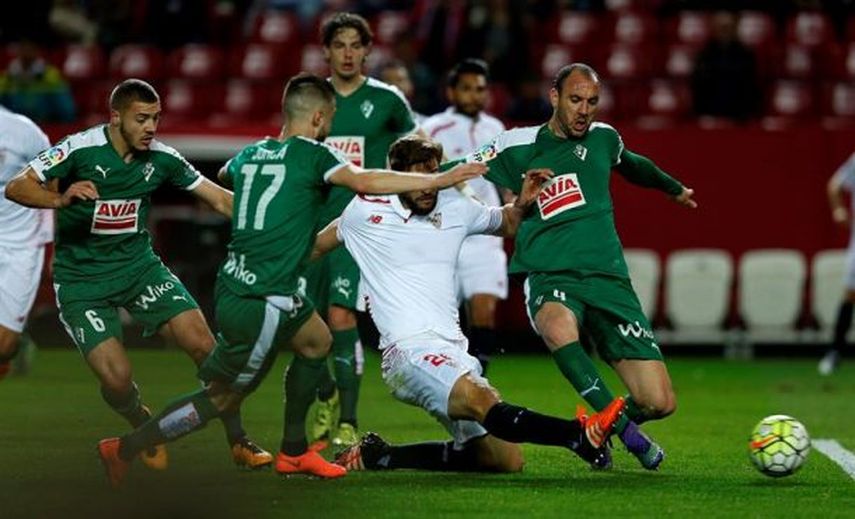 El Eibar, ante el reto de ganar por primera vez al Sevilla en Primera