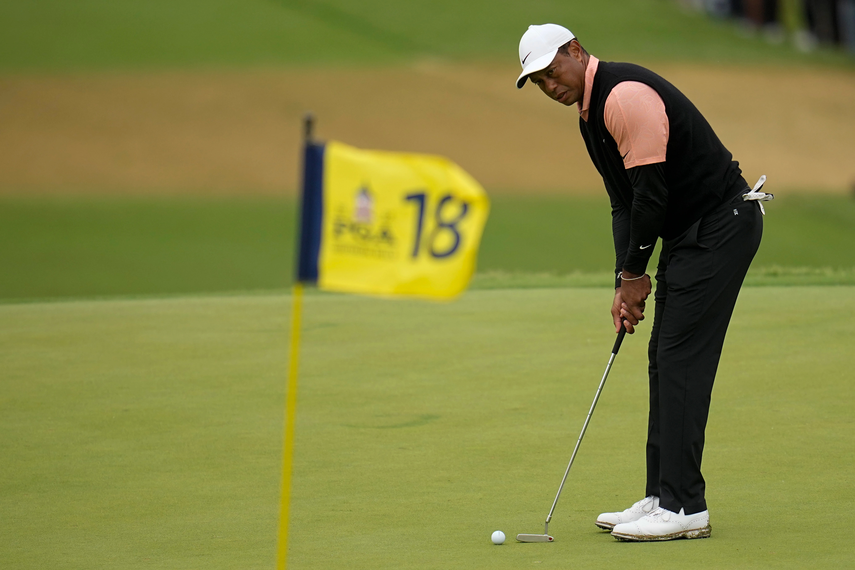 Tiger Woods durante el PGA Championship 2022
